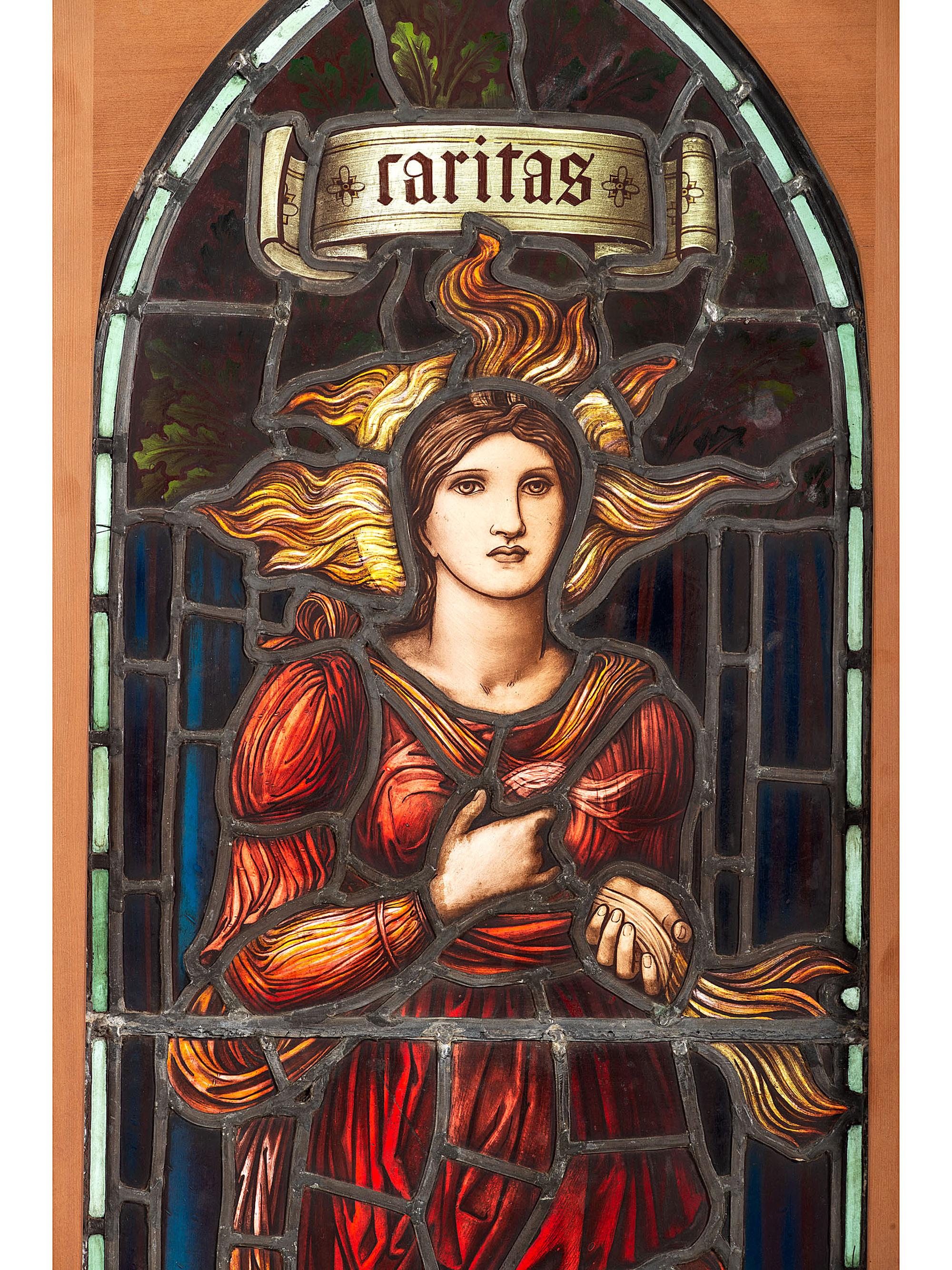 Caritas Stained Glass Window