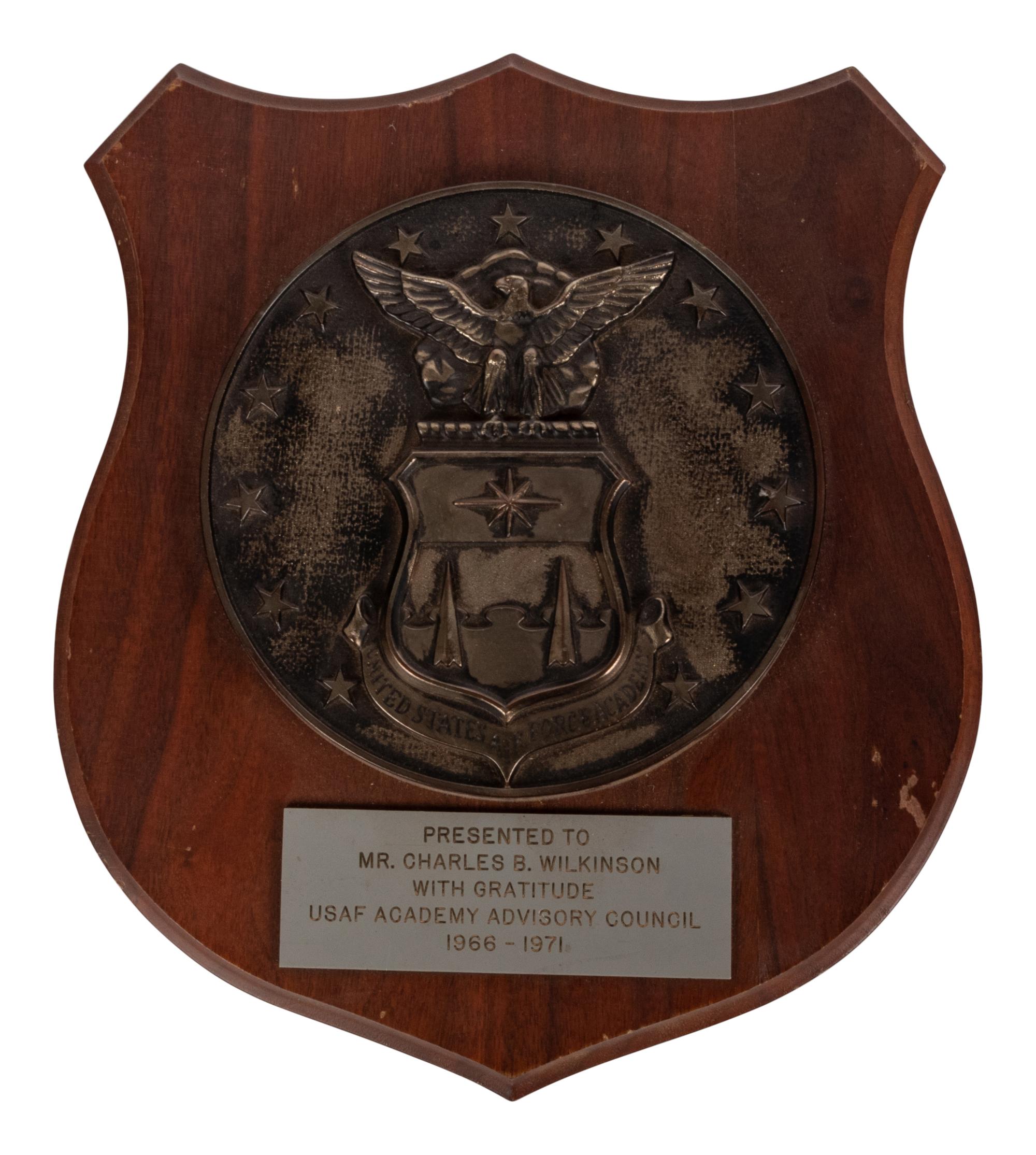 A Group of a USAF Academy Advisory Council and 1992 U.S. Navy Preflight Schools Awards Presented to Hall of Fame Oklahoma Football Coach Bud Wilkinson and a 16mm American Red Cross National Water Safety Test PSA Film