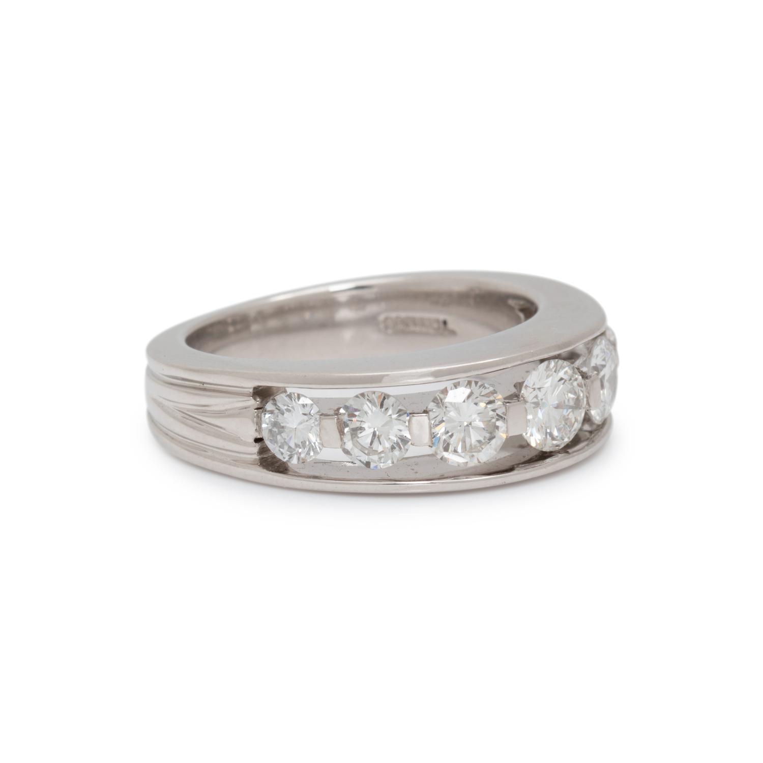 PLATINUM AND DIAMOND RING