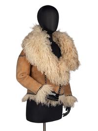 Fendi Mongolian Lamb Cropped Jacket