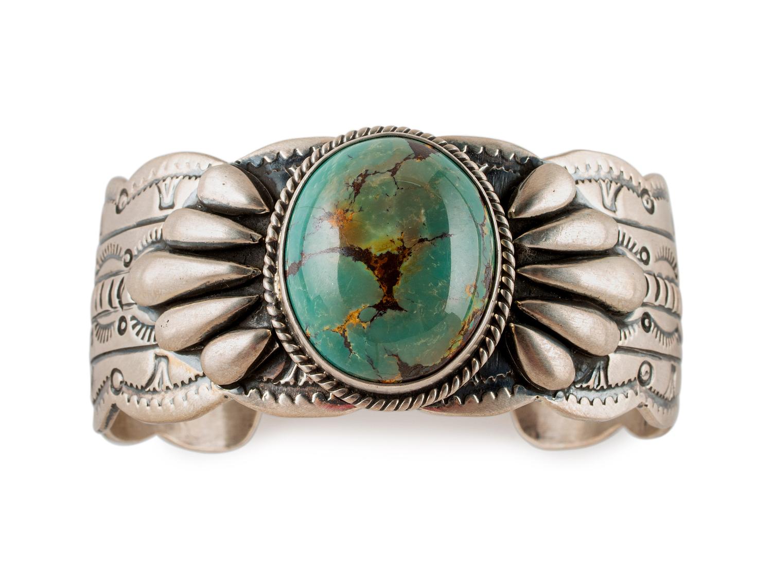 Sterling Silver and Turquoise Cuff Bracelet