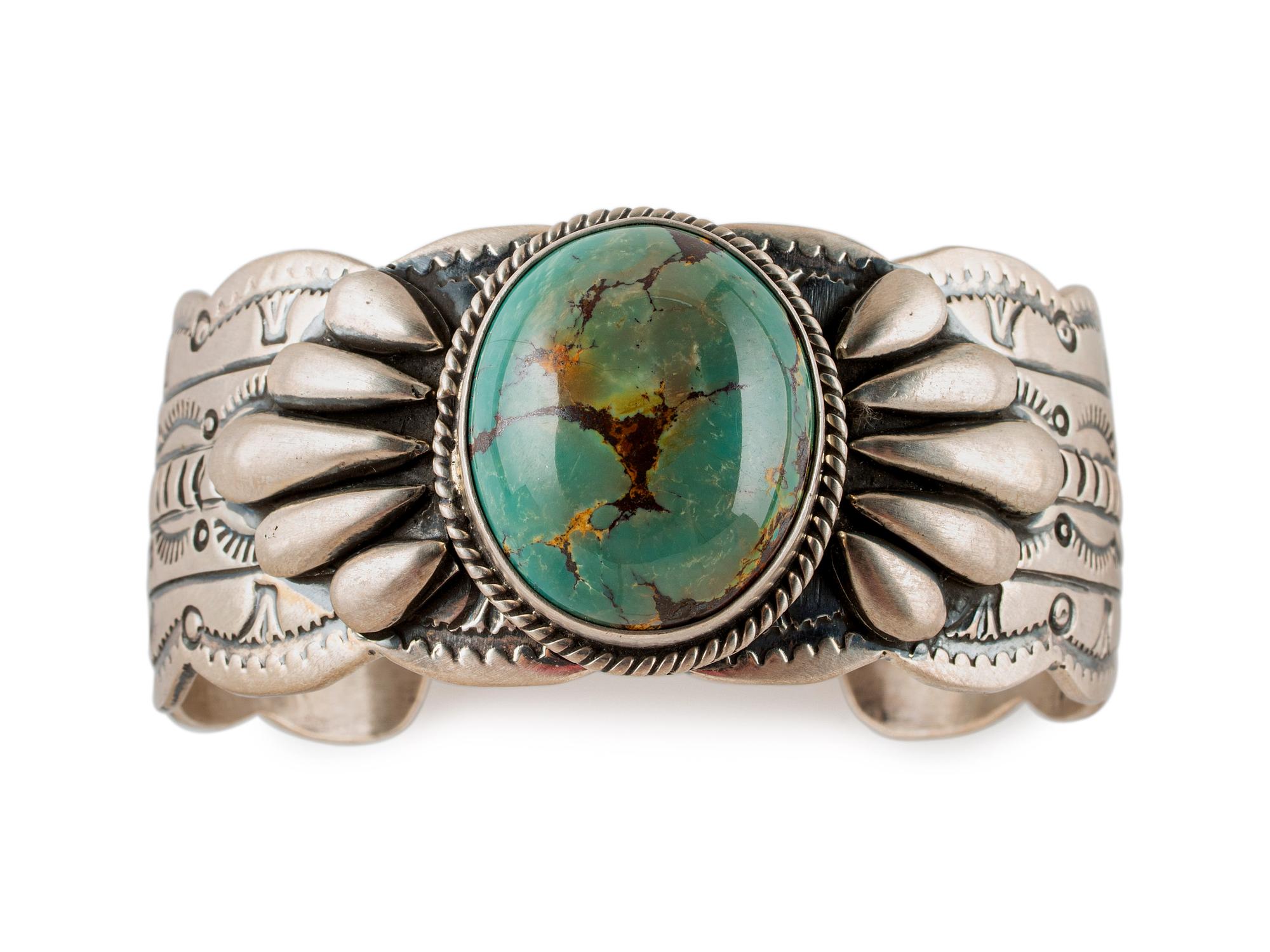 Sterling Silver and Turquoise Cuff Bracelet