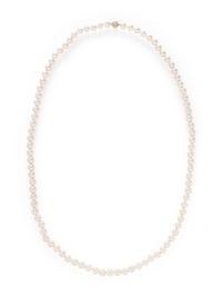 CULTURED PEARL AND DIAMOND NECKLACE