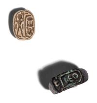 Forty-Five Egyptian Faience Amulets, Scarabs, and Rings