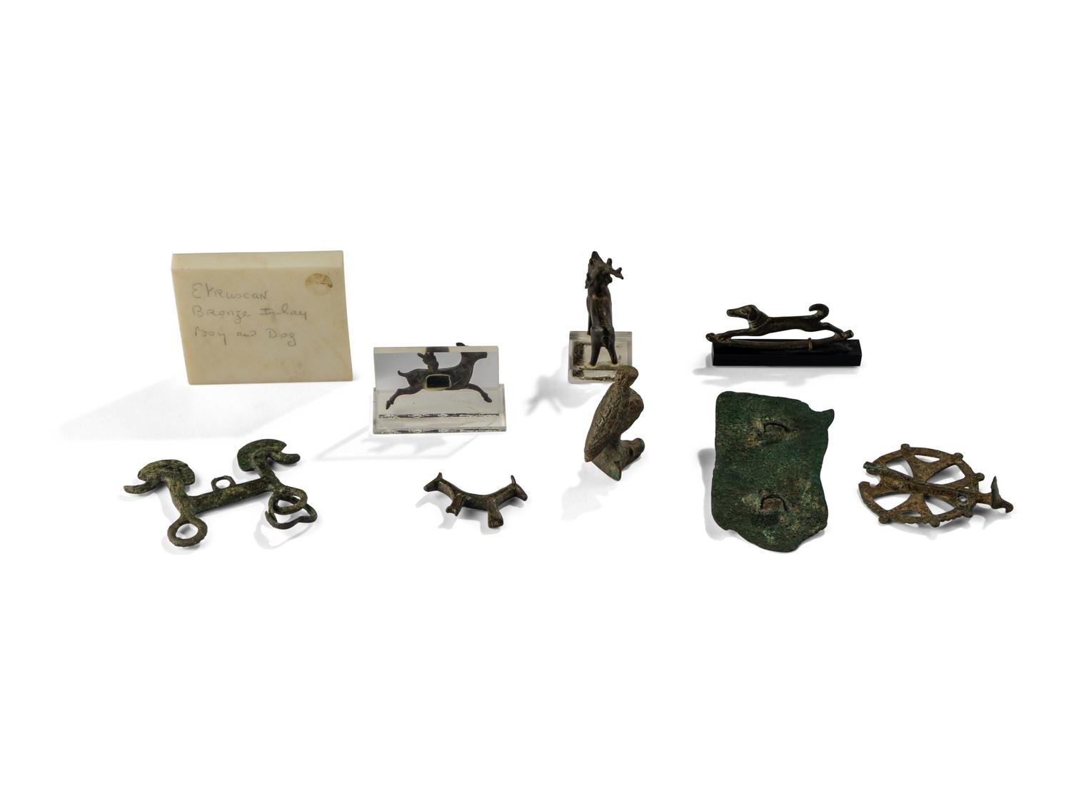 Nine Roman and Near Eastern Bronze Items