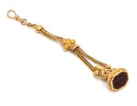 Antique, Gold and Carnelian Key/Fob
