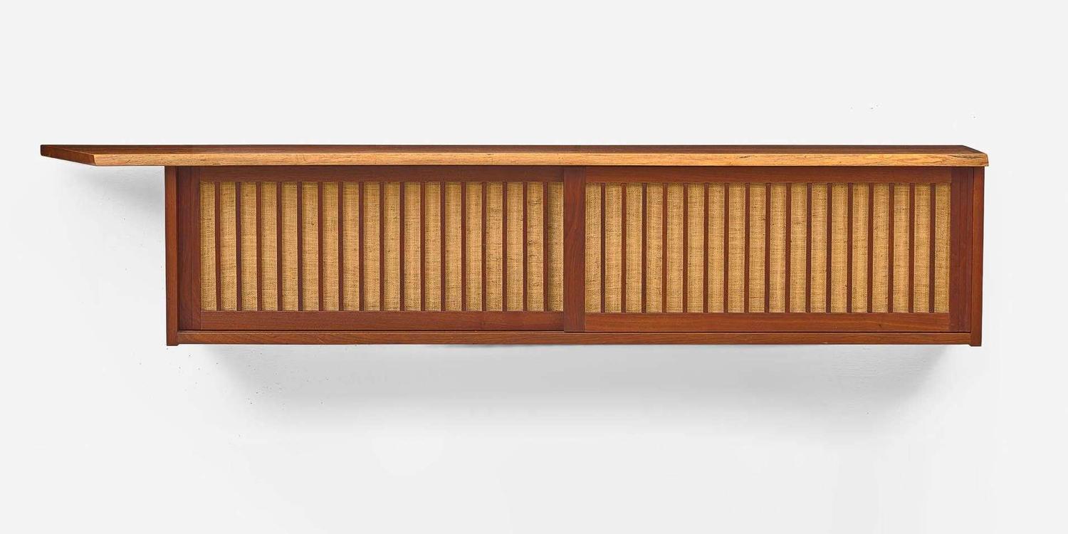George Nakashima Double Hanging Wall Cabinet, New Hope, Pennsylvania, 1963