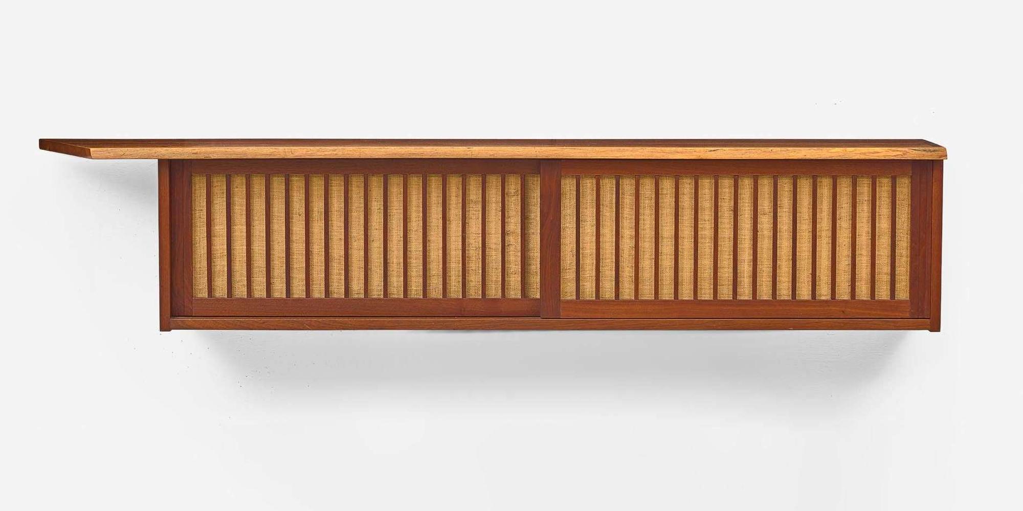 George Nakashima Double Hanging Wall Cabinet, New Hope, Pennsylvania, 1963