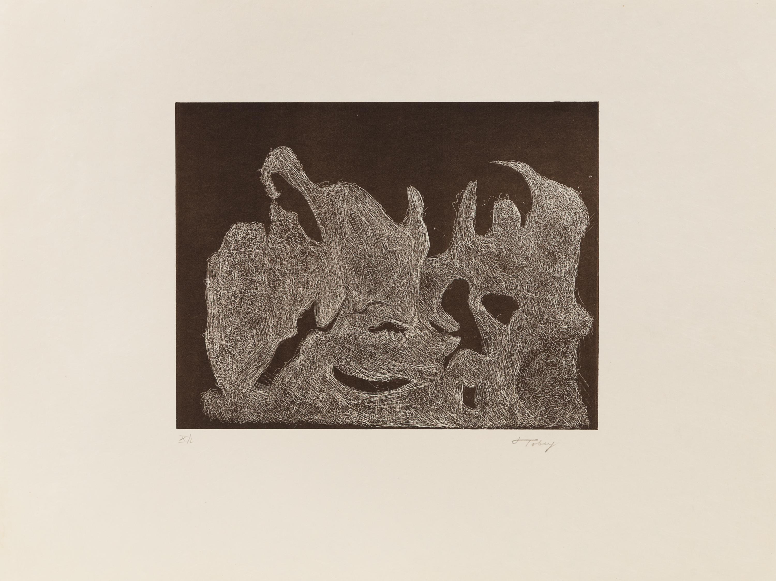 Mark Tobey, (American, 1890-1976), Awakening Night, 1974