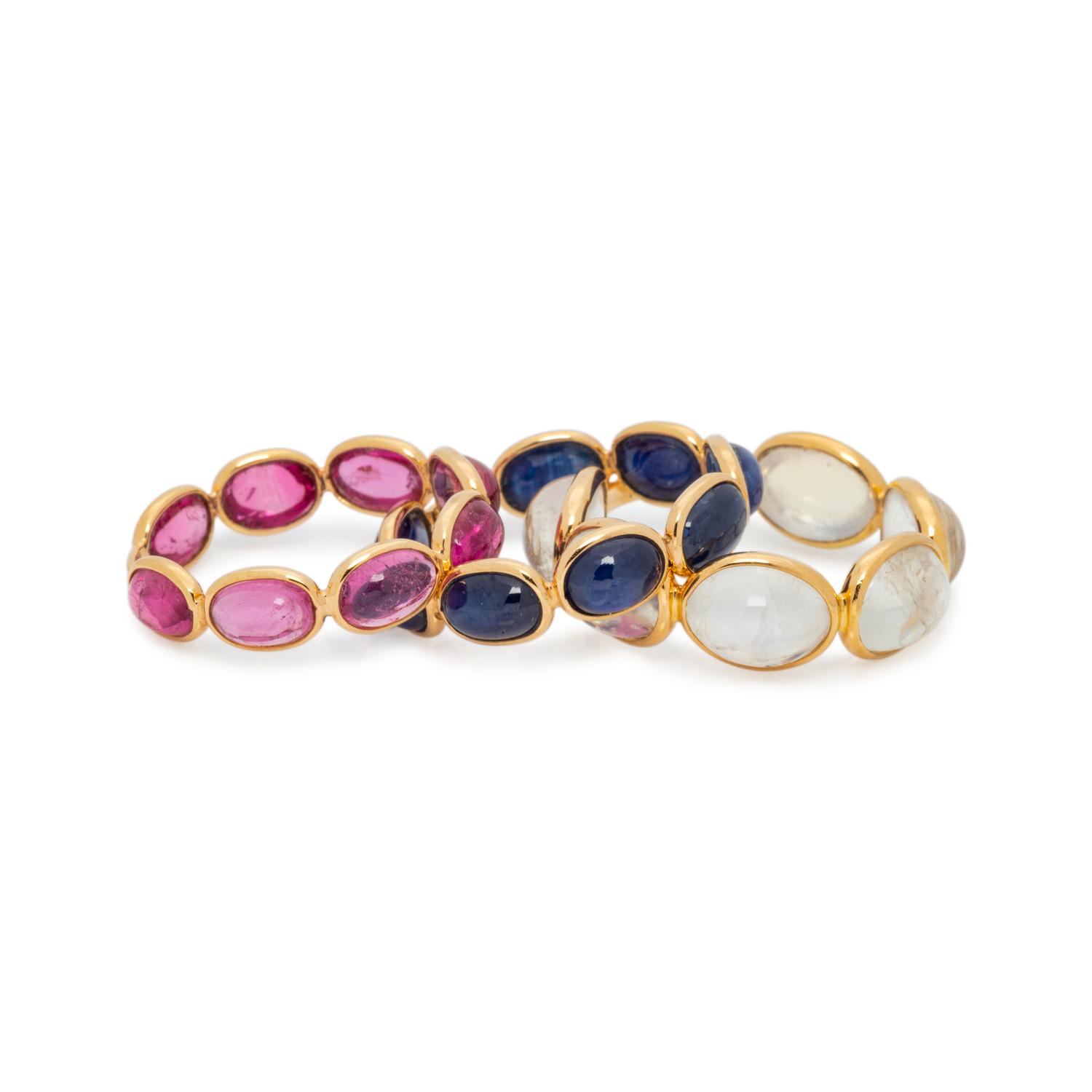 COLLECTION OF GEMSTONE RINGS