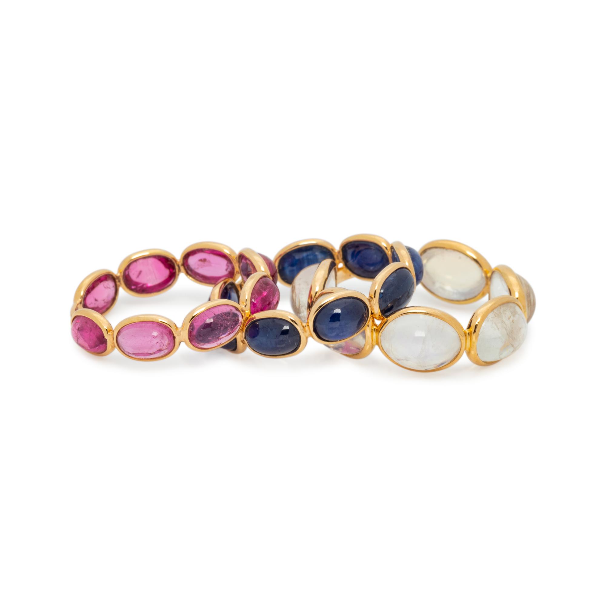 COLLECTION OF GEMSTONE RINGS