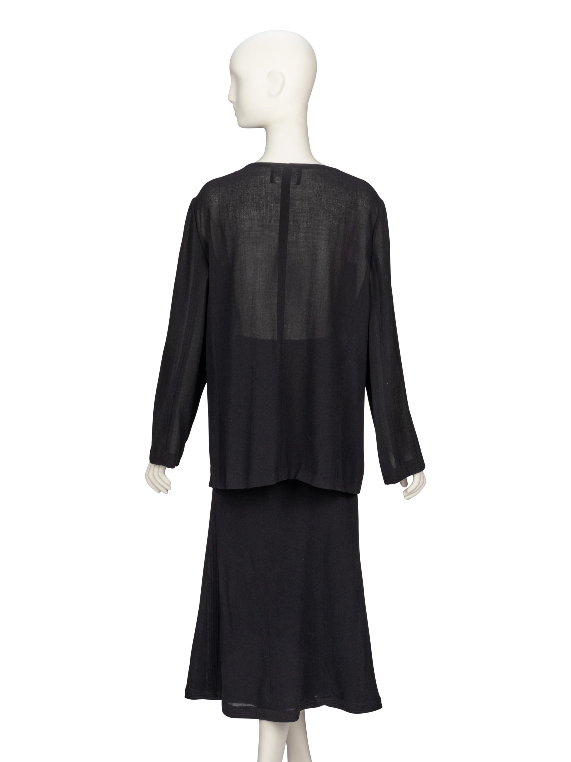 Chanel, Georgette Skirt Suit
