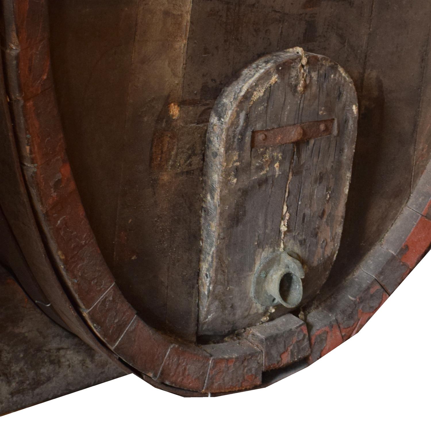 A Pair of Olive Oil Casks 39" W x 48" D x 77.5" H — Italy, 20th Century