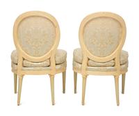 A Pair of Louis XVI Style Painted Side Chairs — Late 19th/Early 20th Century