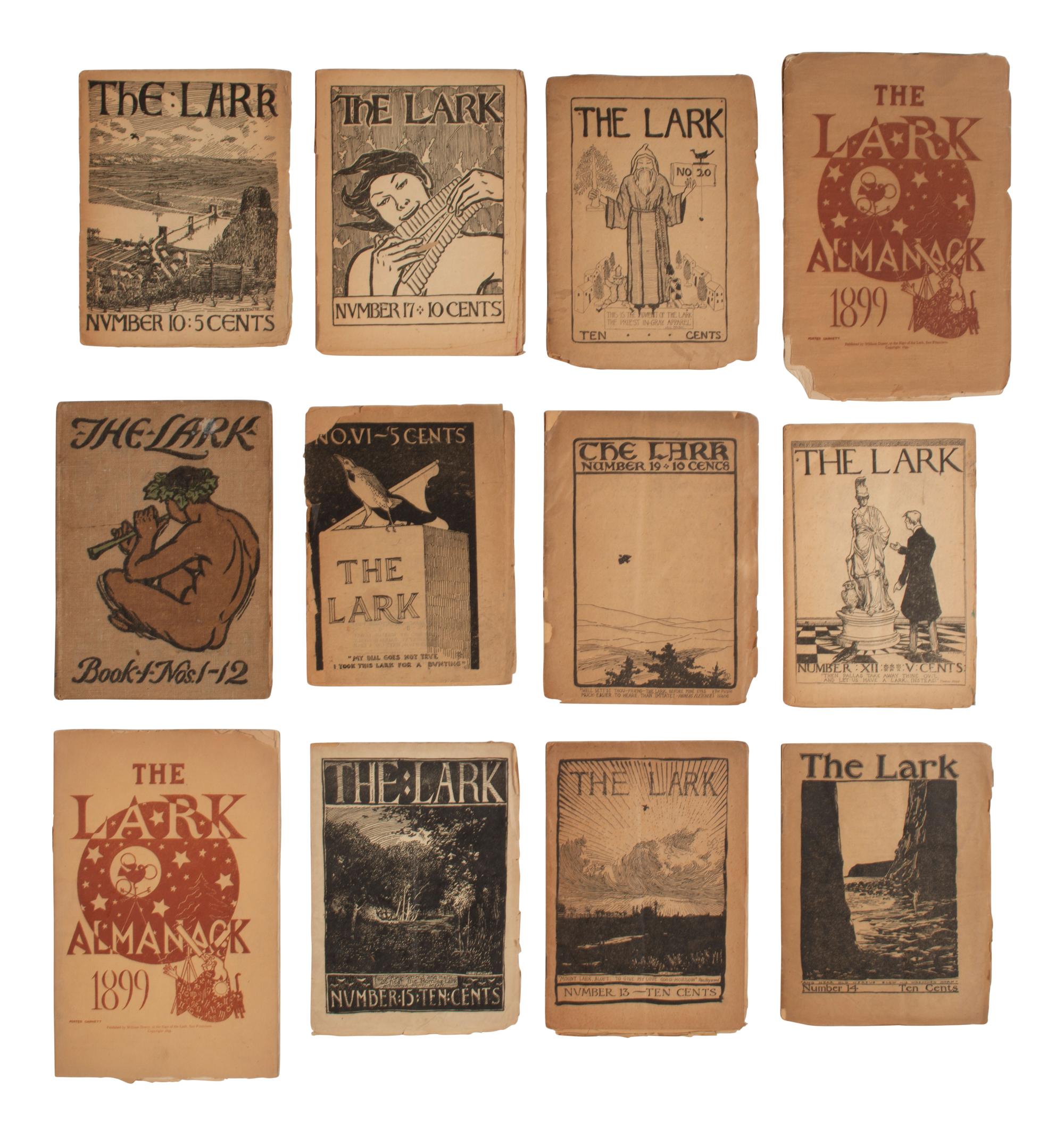 DOXEY, William, editor. The Lark: Book I (Nos. 1-12). San Francisco: William Doxey, 1896.