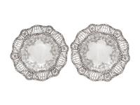 A Pair of American Silver Tazze