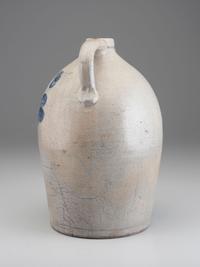 A Cobalt Decorated Stoneware Four-Gallon Twin-Handled Jug