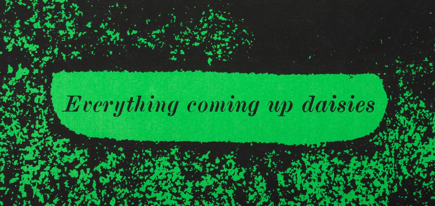 D everything coming up daisies ( from circus alphabet), 1968