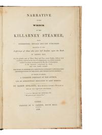 [STEAMBOATS]. A group of 8 works about American and British Steamboat disasters, comprising: