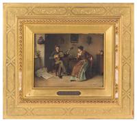 Josef Gisela, (Austrian, 1851–1899), Couple with a Guitar