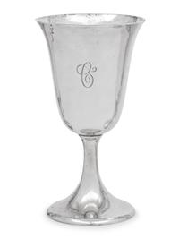 A Set of Eight American Silver Goblets