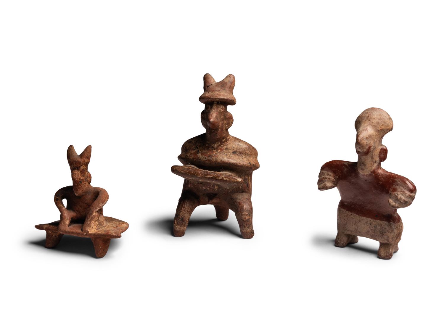 Seven Nayarit Terracotta Figures