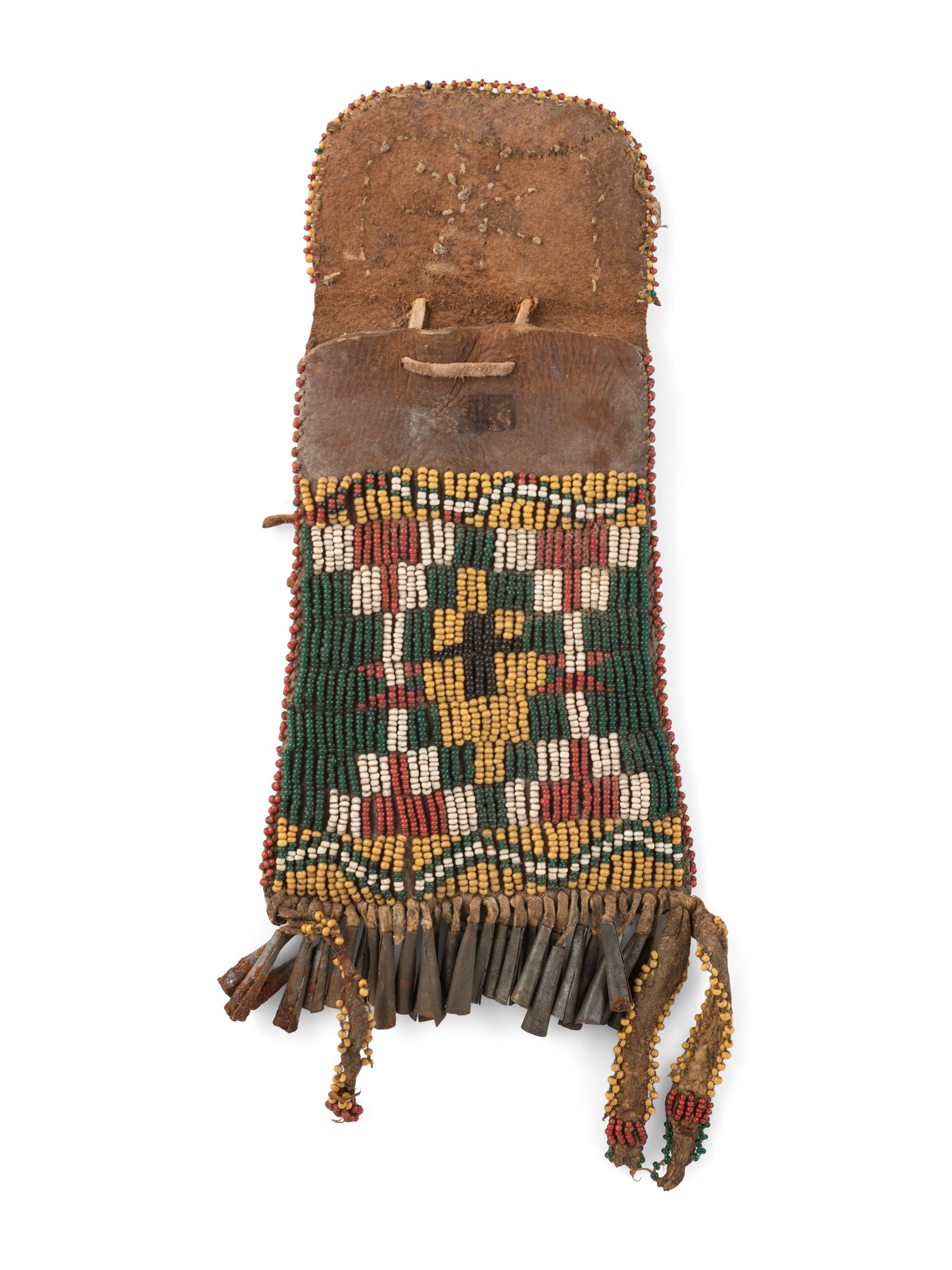 Southern Plains Beaded Hide Strike-a-Light Bag