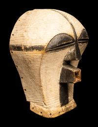 A Songye Wood Female Mask (Kifwebe)