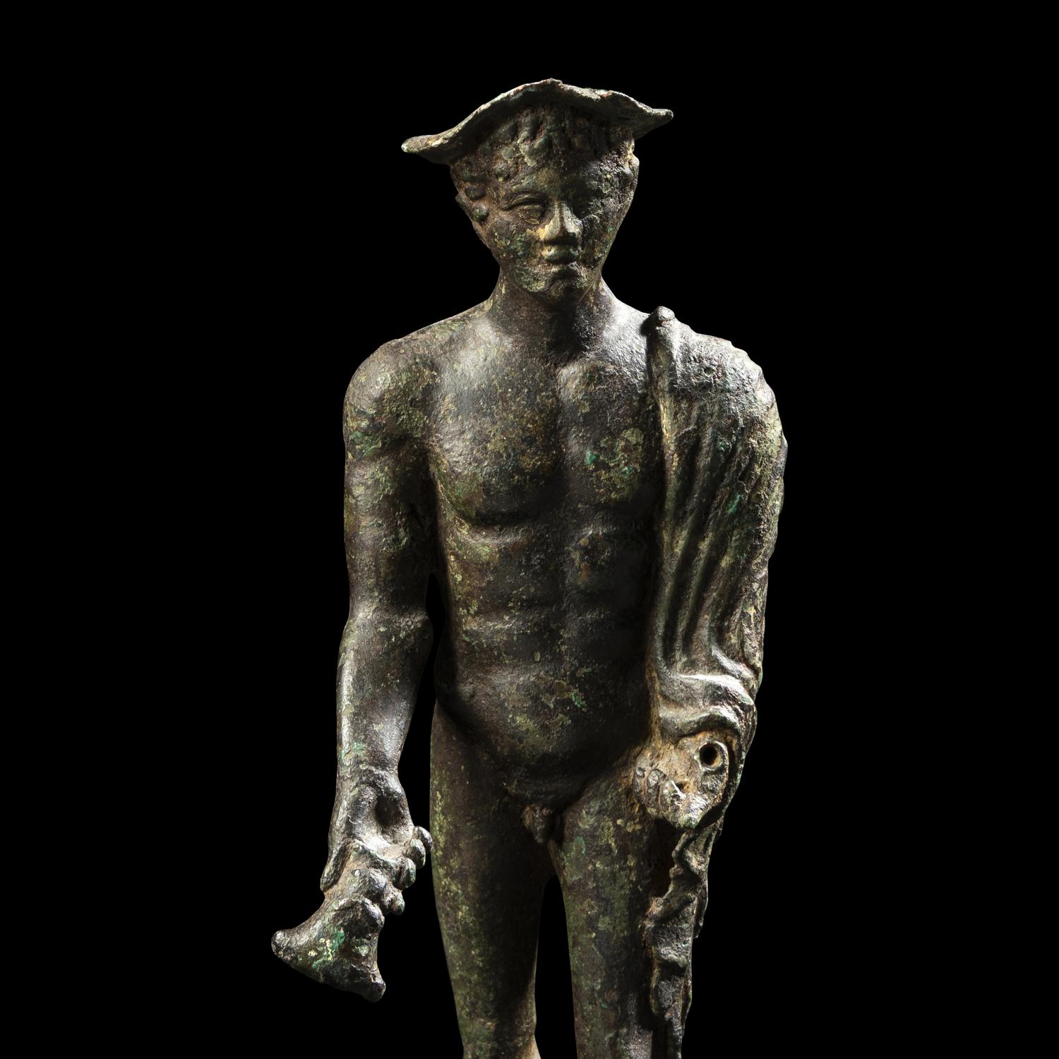 A Roman Bronze Mercury