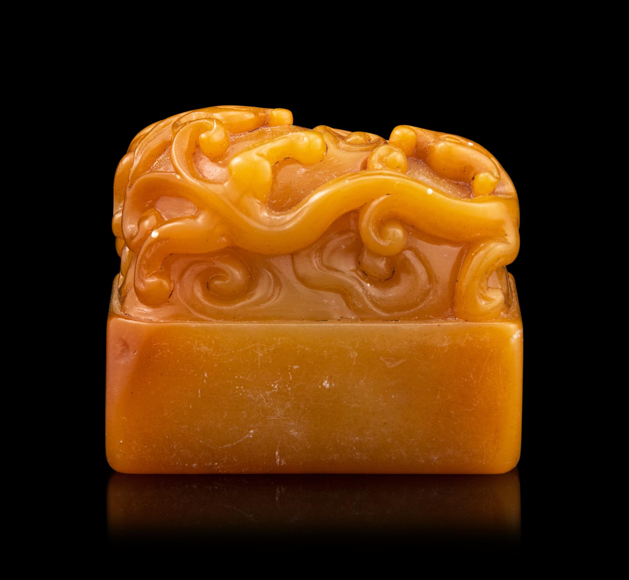 A Carved Soapstone Seal