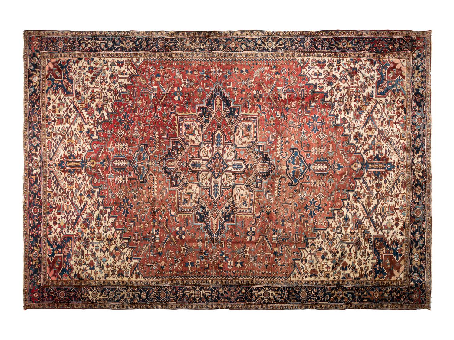 A Heriz Wool Rug