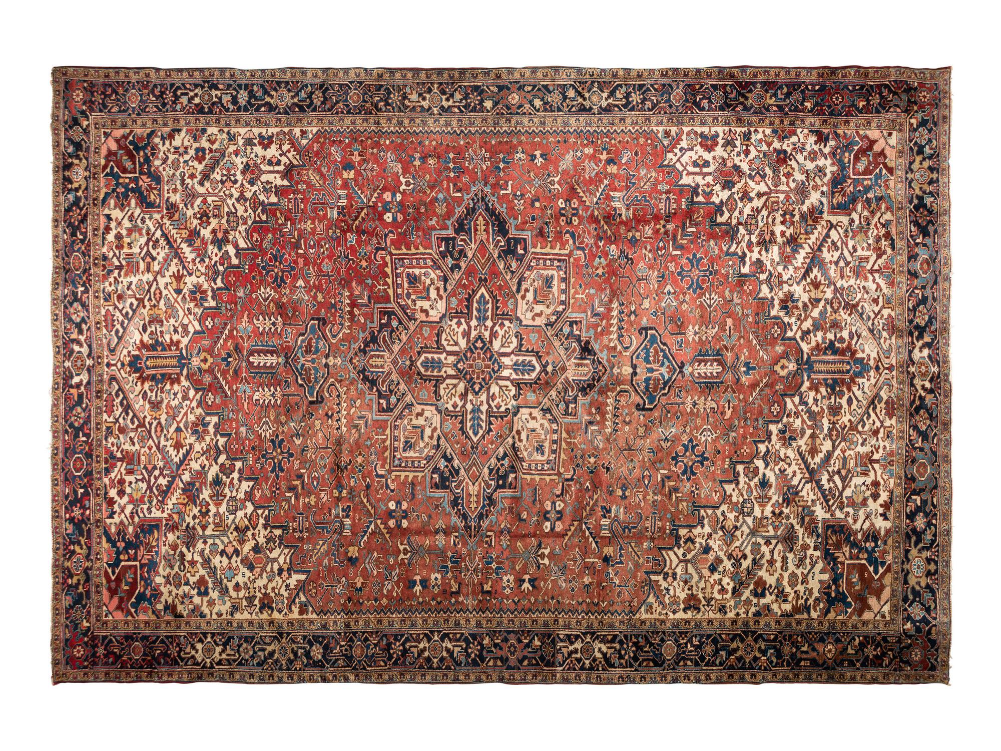 A Heriz Wool Rug