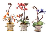 A Group of Eight Decorative Vases Height of tallest 20 1/2 inches. — 20TH CENTURY
