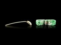 Two Jade and Jadeite Jewelry