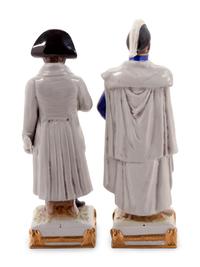 Two German Porcelain Figures of Napoleon and Jean Lannes