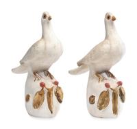 A Pair of American Chalkware Doves