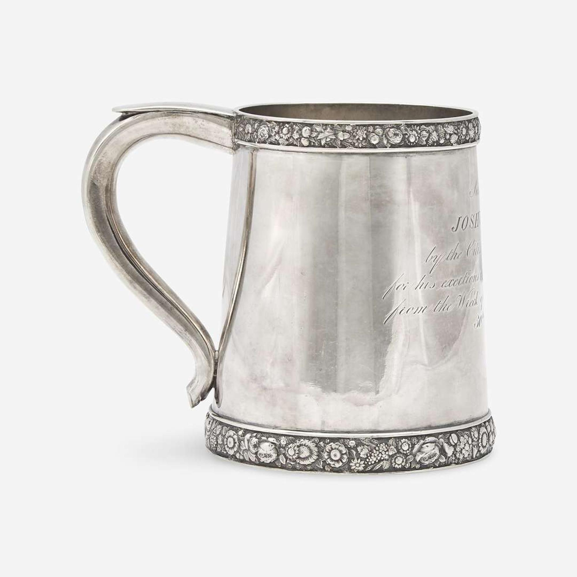 A silver presentation cann John W. Forbes (1781-1864), New York, NY, dated "1821"
