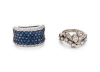 COLLECTION OF DIAMOND AND GEMSTONE RINGS