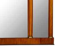 An Austrian Gilt Bronze Mounted Part-Ebonized Cherry Overmantel Mirror