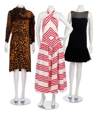 Three Dresses; One Malcolm Starr, One R. Costa, One Trigere, 1960-80s