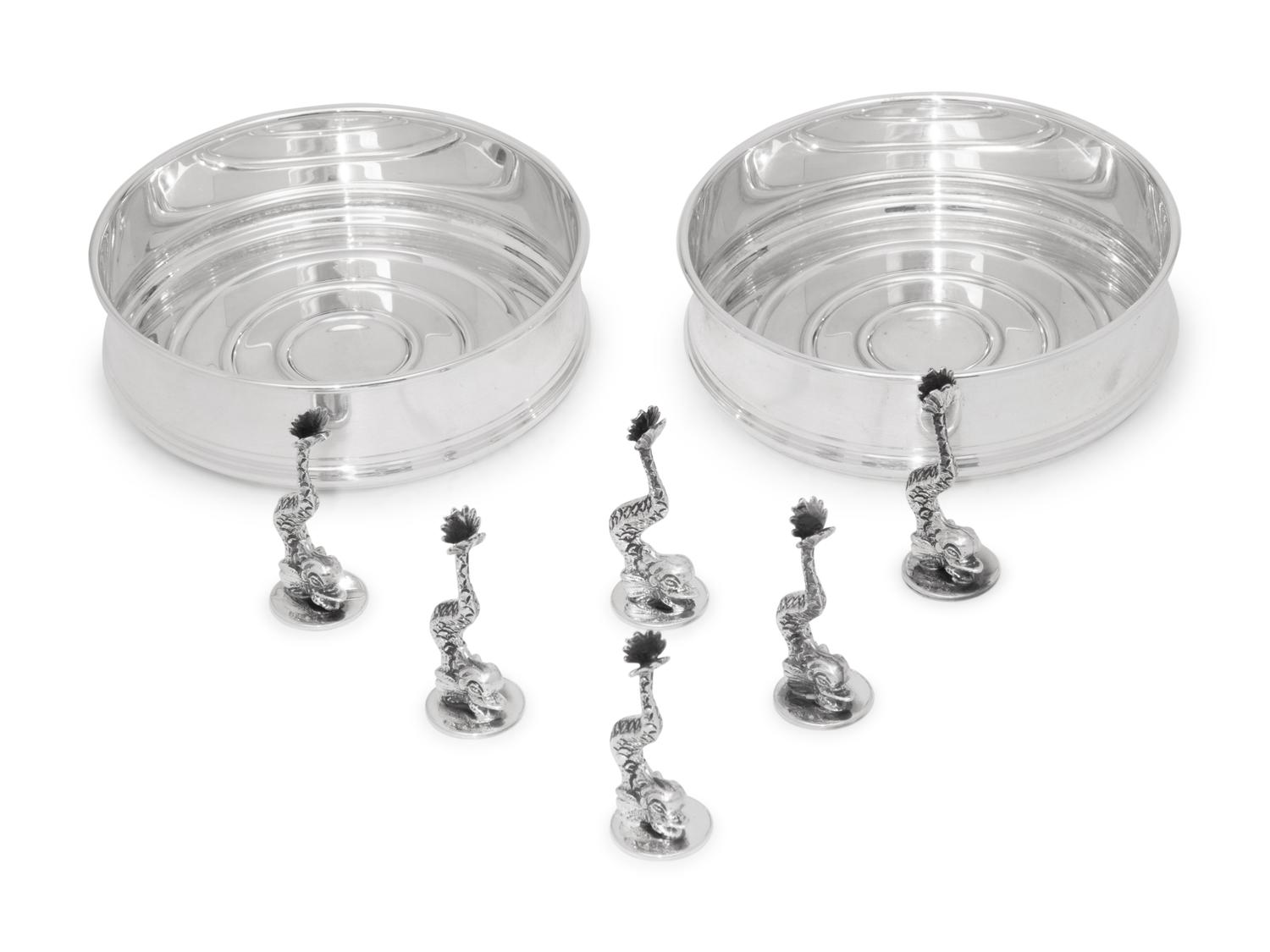 A Group of Pampaloni Silver Table Articles