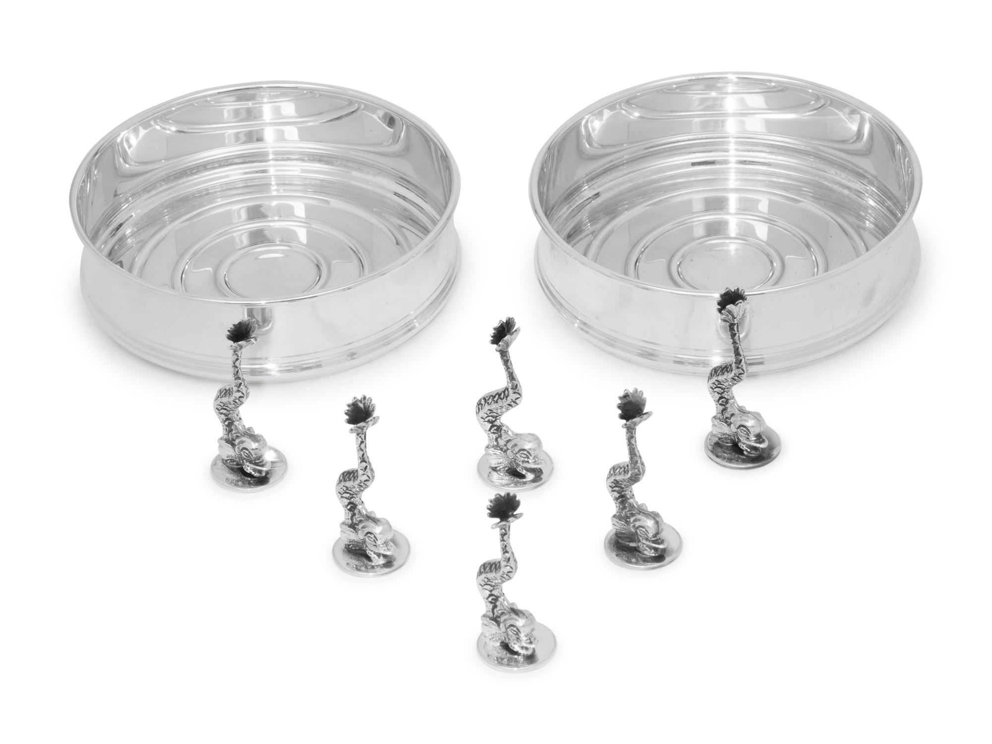 A Group of Pampaloni Silver Table Articles