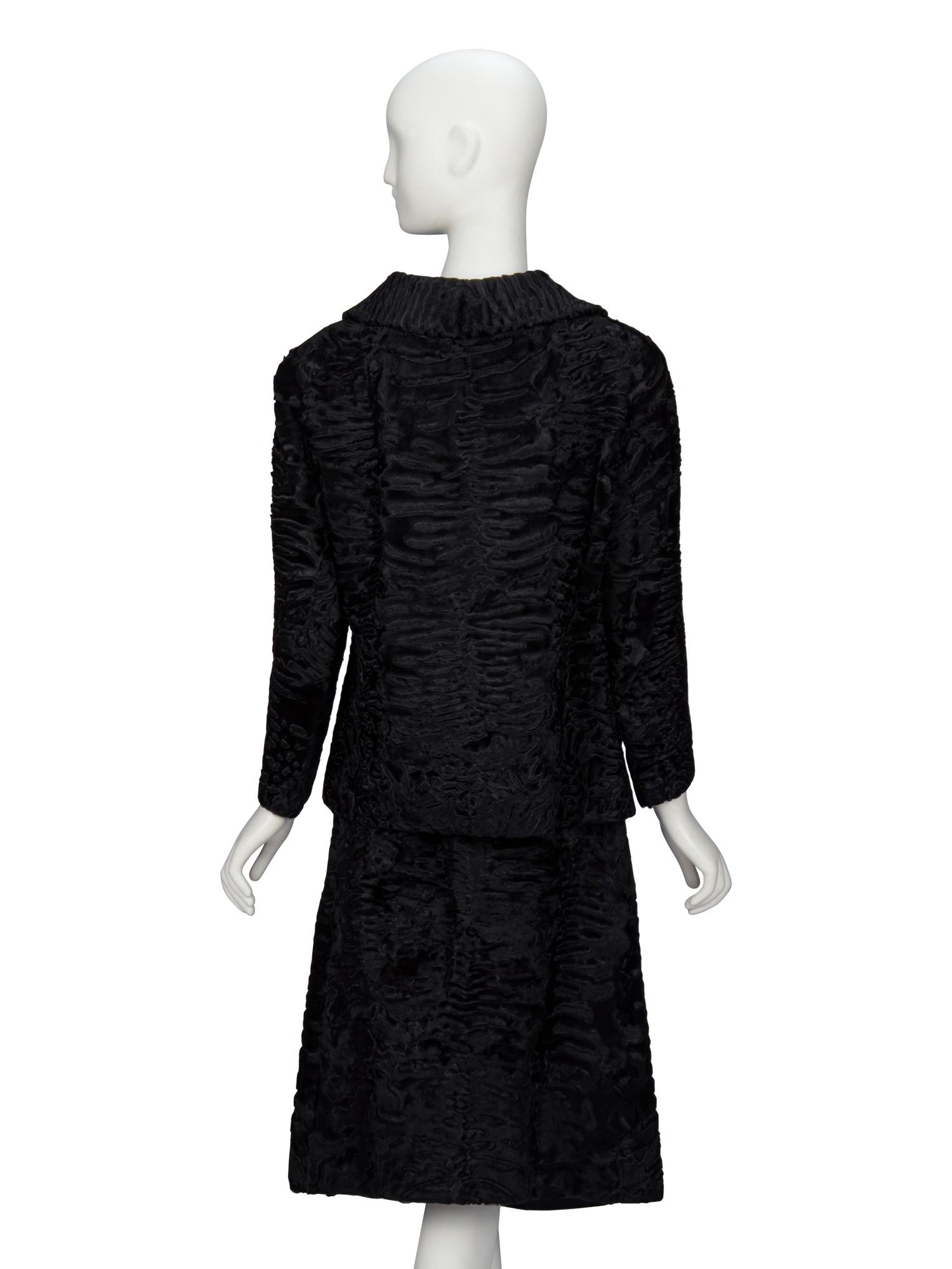 A Broadtail Skirt Suit