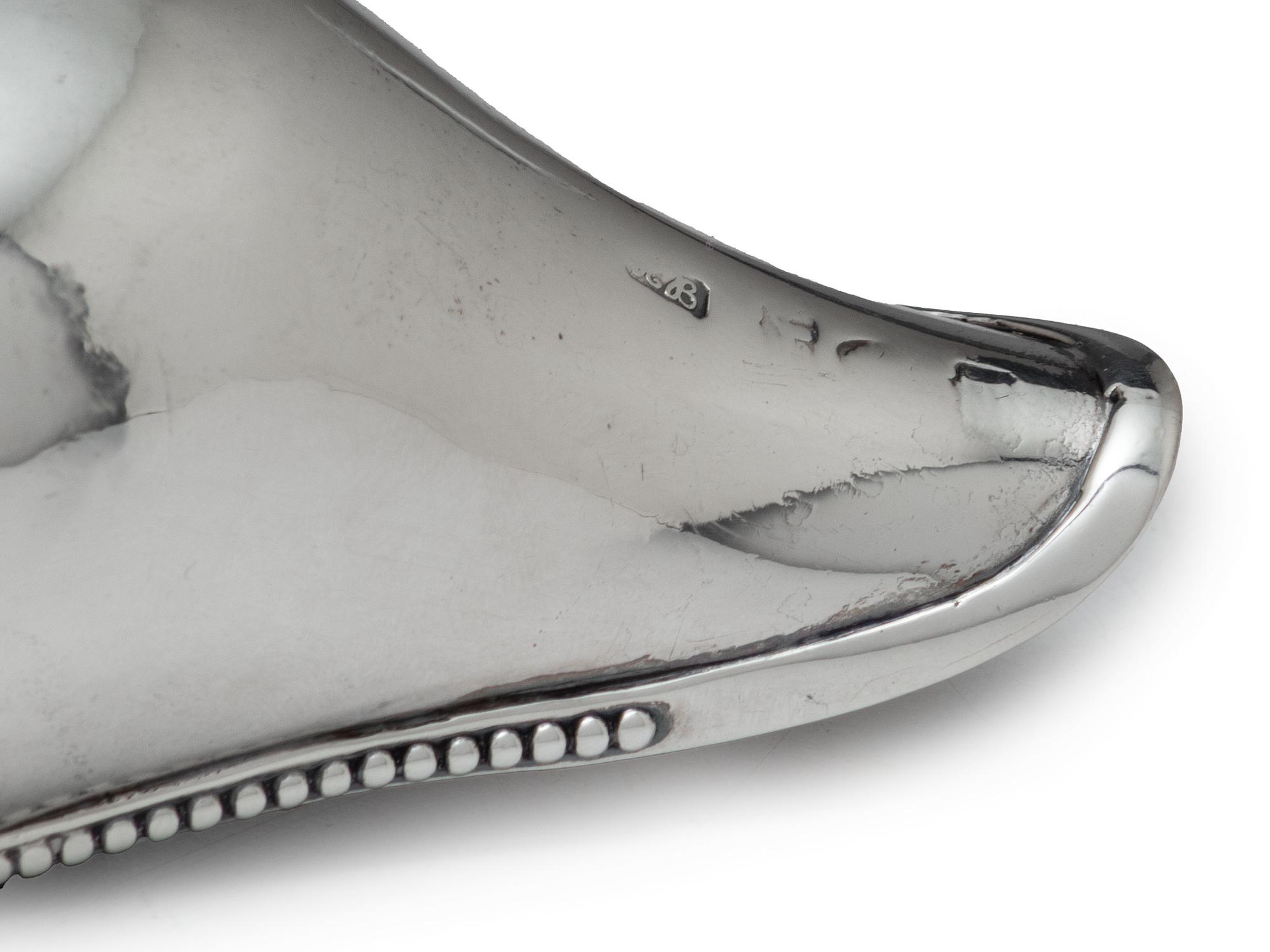 A Hester Bateman George III Silver Teapot on Stand and Pap Boat