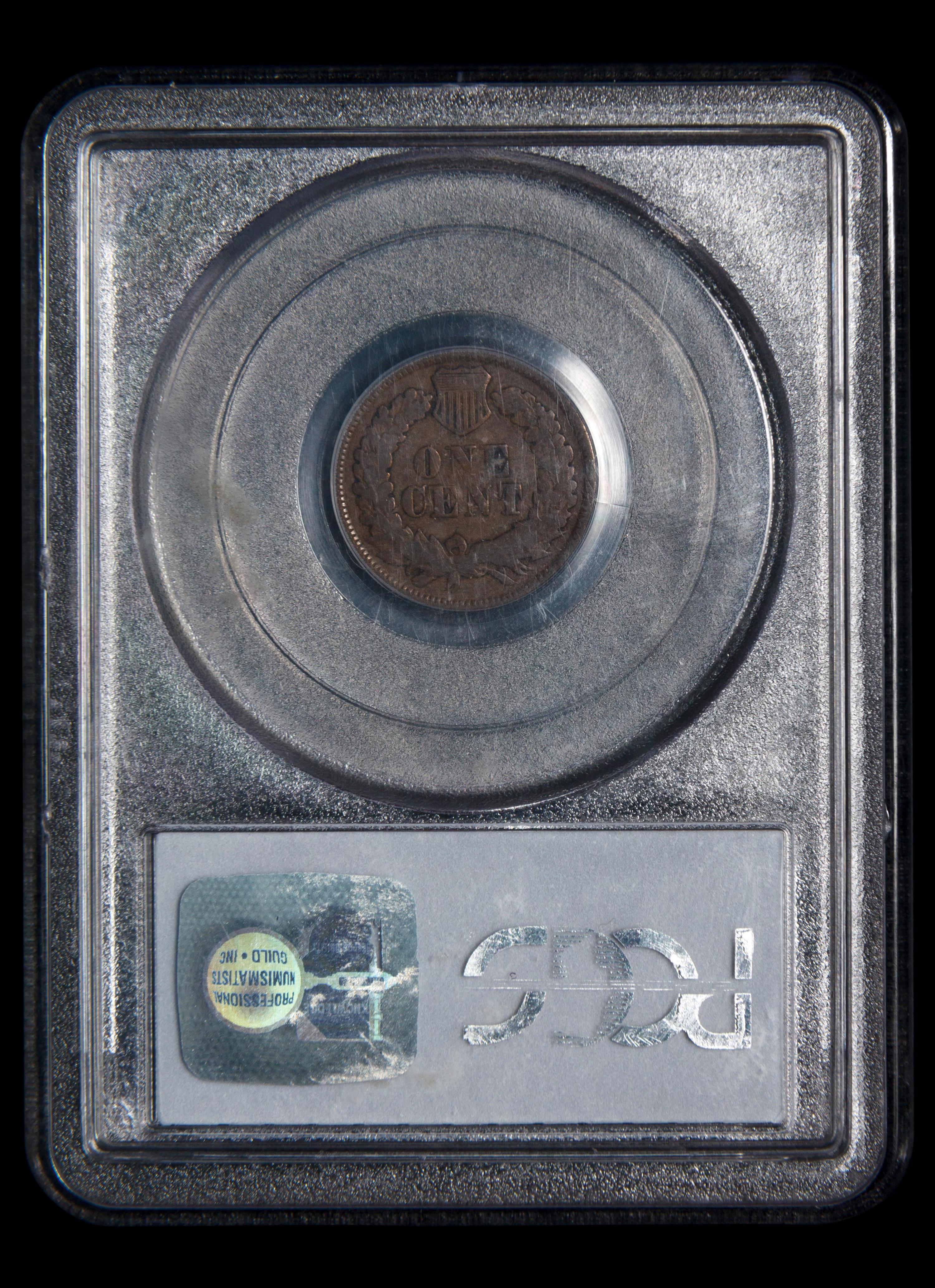 An 1877 Indian Head 1c Coin (PCGS VG08)