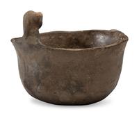 Mississippian Bear Effigy Pottery Bowl