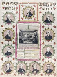 PHELPS, HUMPHREY. The Presidents of the United States. New York, 1945. Lithograph in colors.