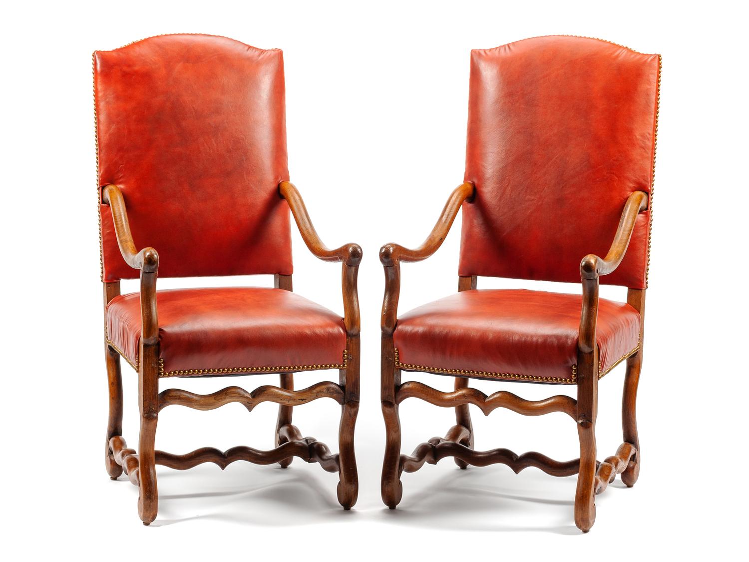 A Pair of Italian Rococo Style Armchairs
