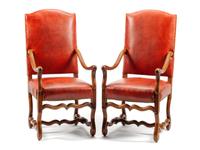 A Pair of Italian Rococo Style Armchairs