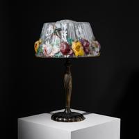 Puffy Hummingbird boudoir lamp, 1909